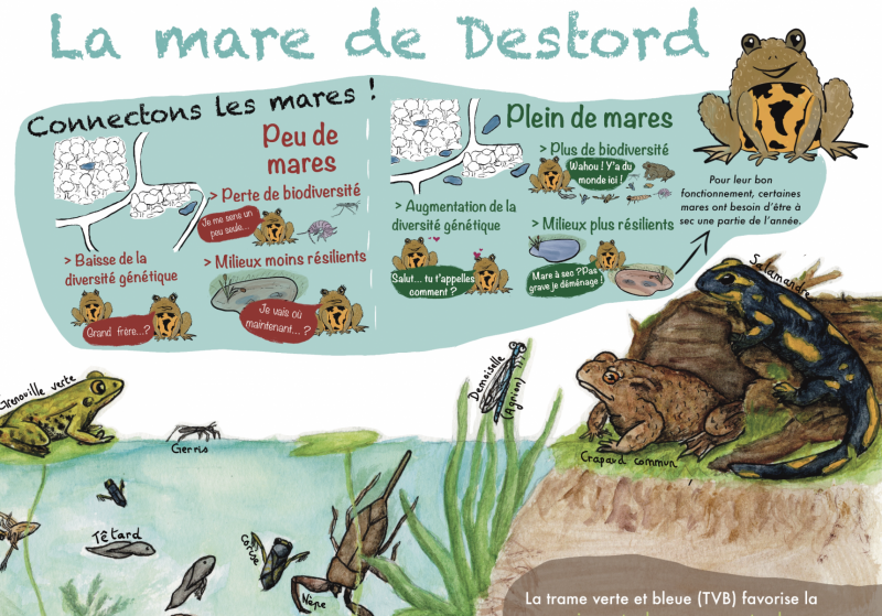 Zoom sur le panneau pour le site de Destord