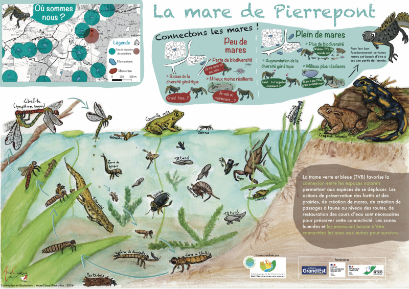 Panneau réalisé pour le site Pierrepont